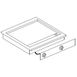 PLAQUES GRILL ÉL. LISSE 400V