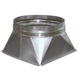 ADAPTEUR CARRÉ EN ROND Ø 200